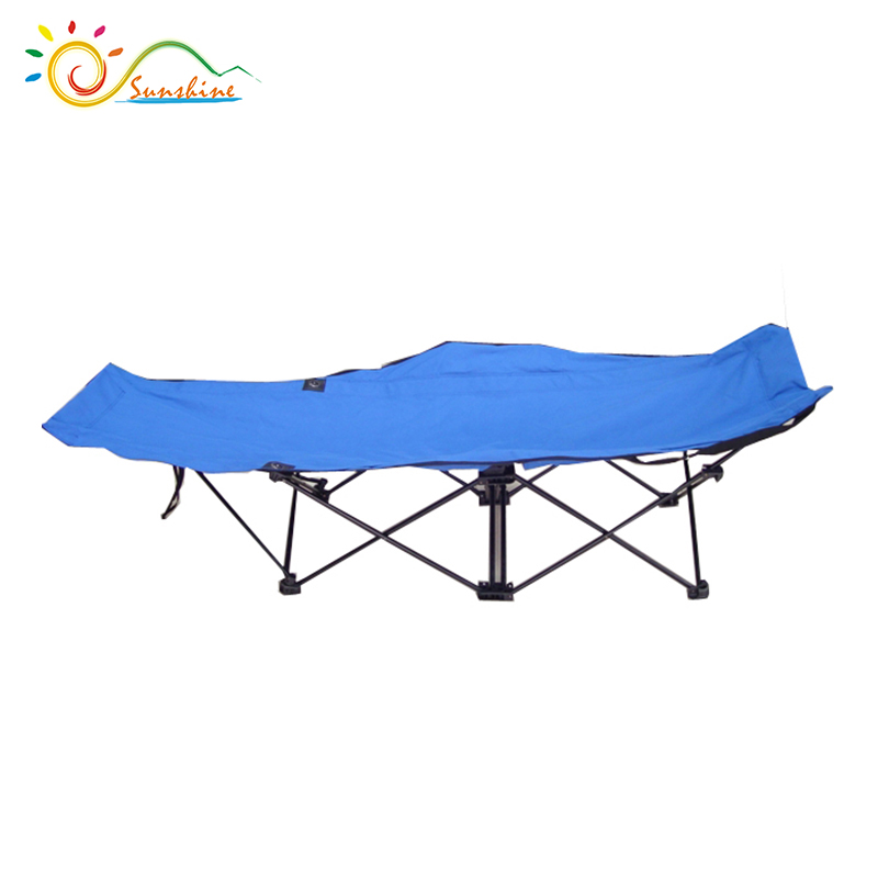 600D fabric portable folding bed/camping bed/outdoor beach bed