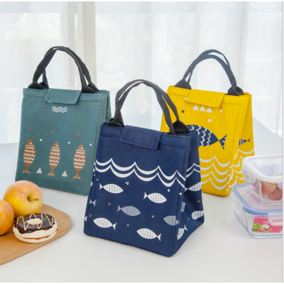 New Design Cartoon Pattern Thicken Handbag Bento Insulated Outdoor Fresh Lunch Picnic Bag